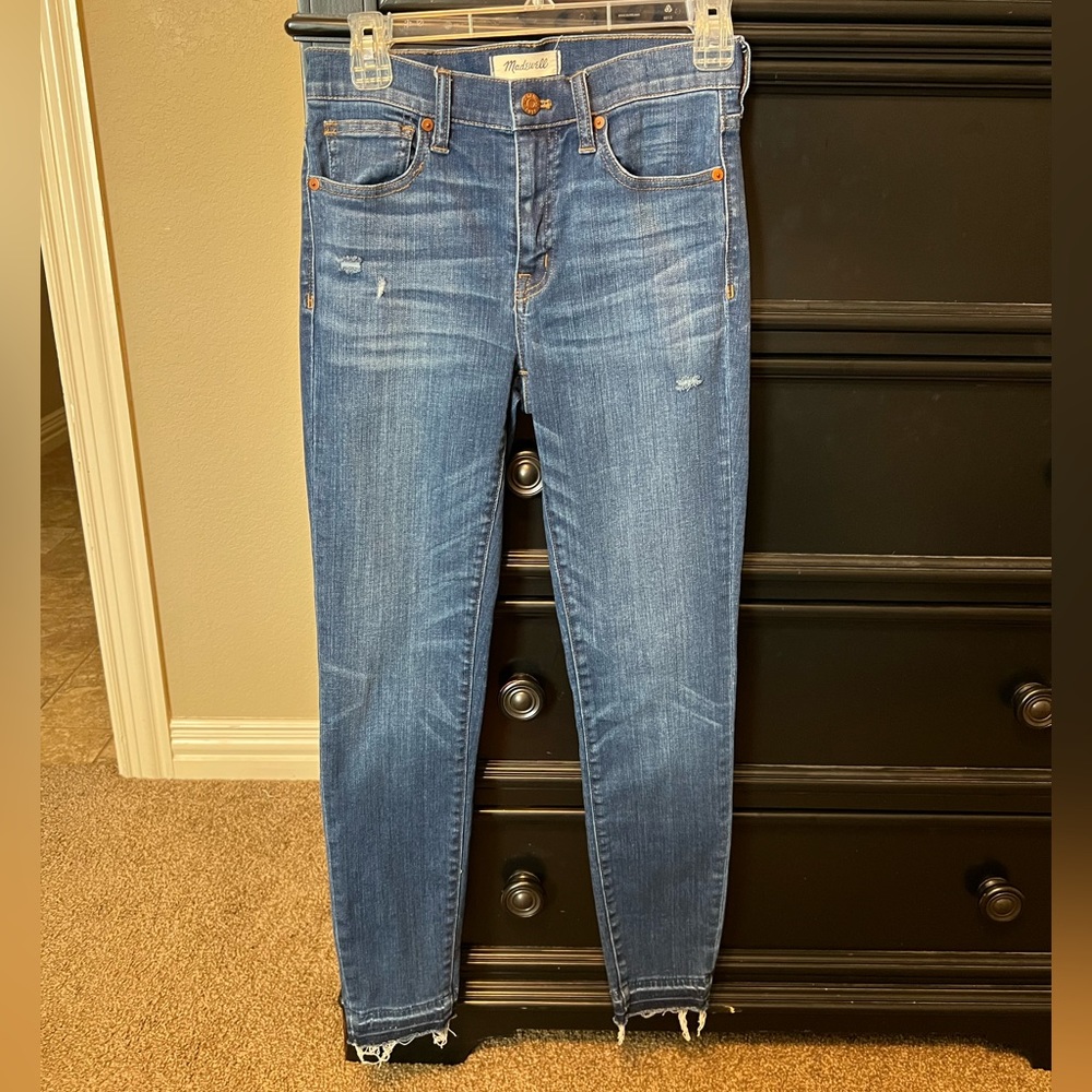 Madewell skinny blue jeans
